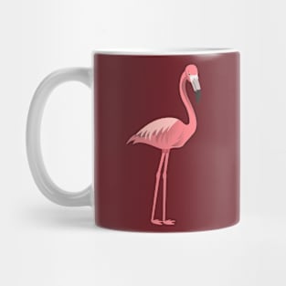 Flamingo - Digital Vector Illustration Of a Flamingo Mug